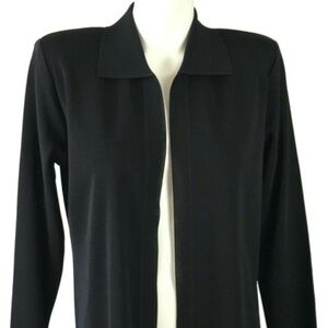 ✅ Black MISOOK Exclusively Long Sleeve Open Front Cardigan